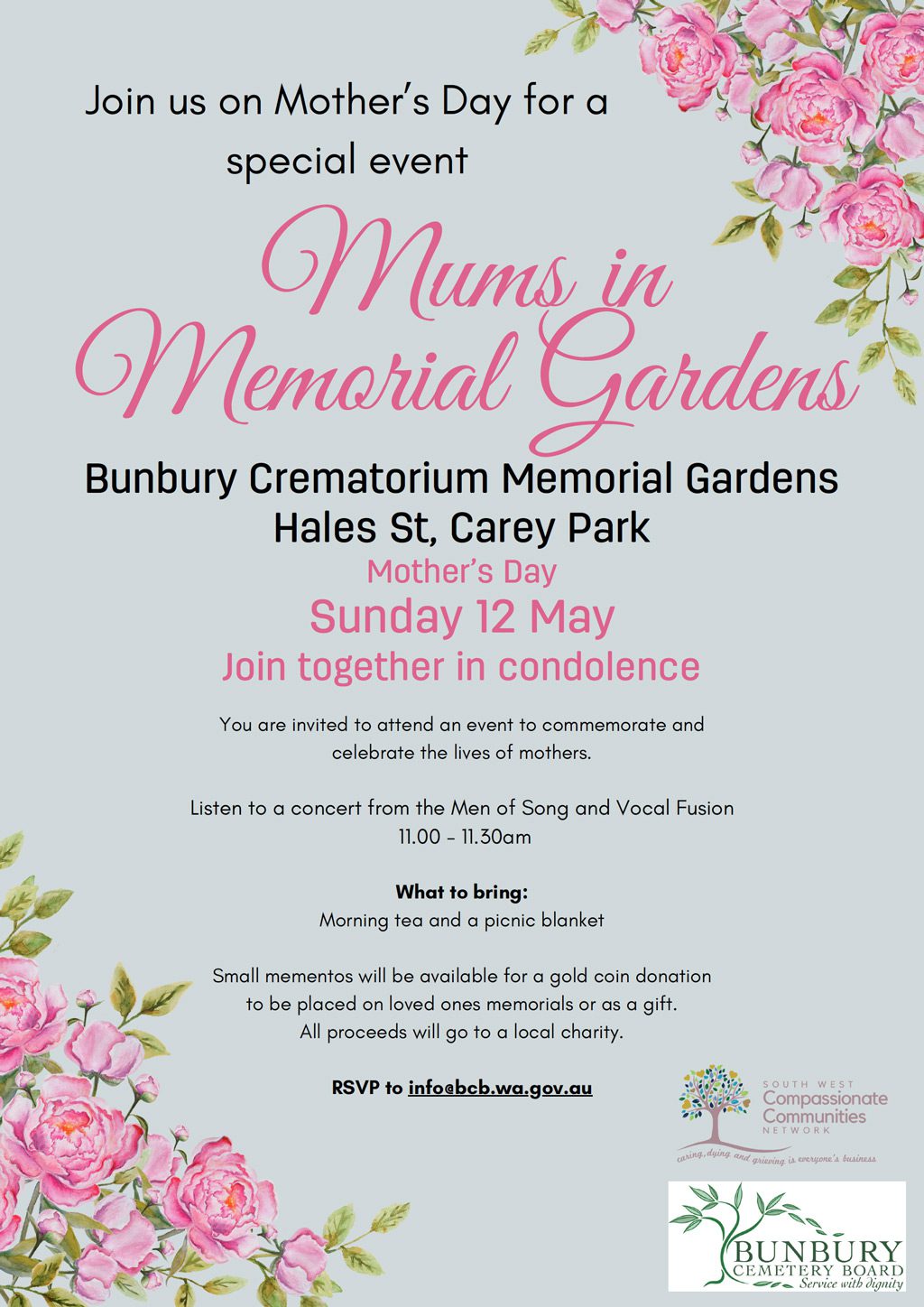 Mums in Memorial Gardens Poster